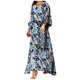 thumbnail image 1 of Tallas grandes Moda Mujer Casual Impreso Manga larga Cuello redondo Tops Conjuntos de vestido largo Wmkox8yi bvn2780, 1 of 5
