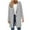 White, variant on Winter Trench Coat Women Solid Color Long Sleeve Long Coat Jackets with Pocket Casual Hooded Wool Coats for Women White S
