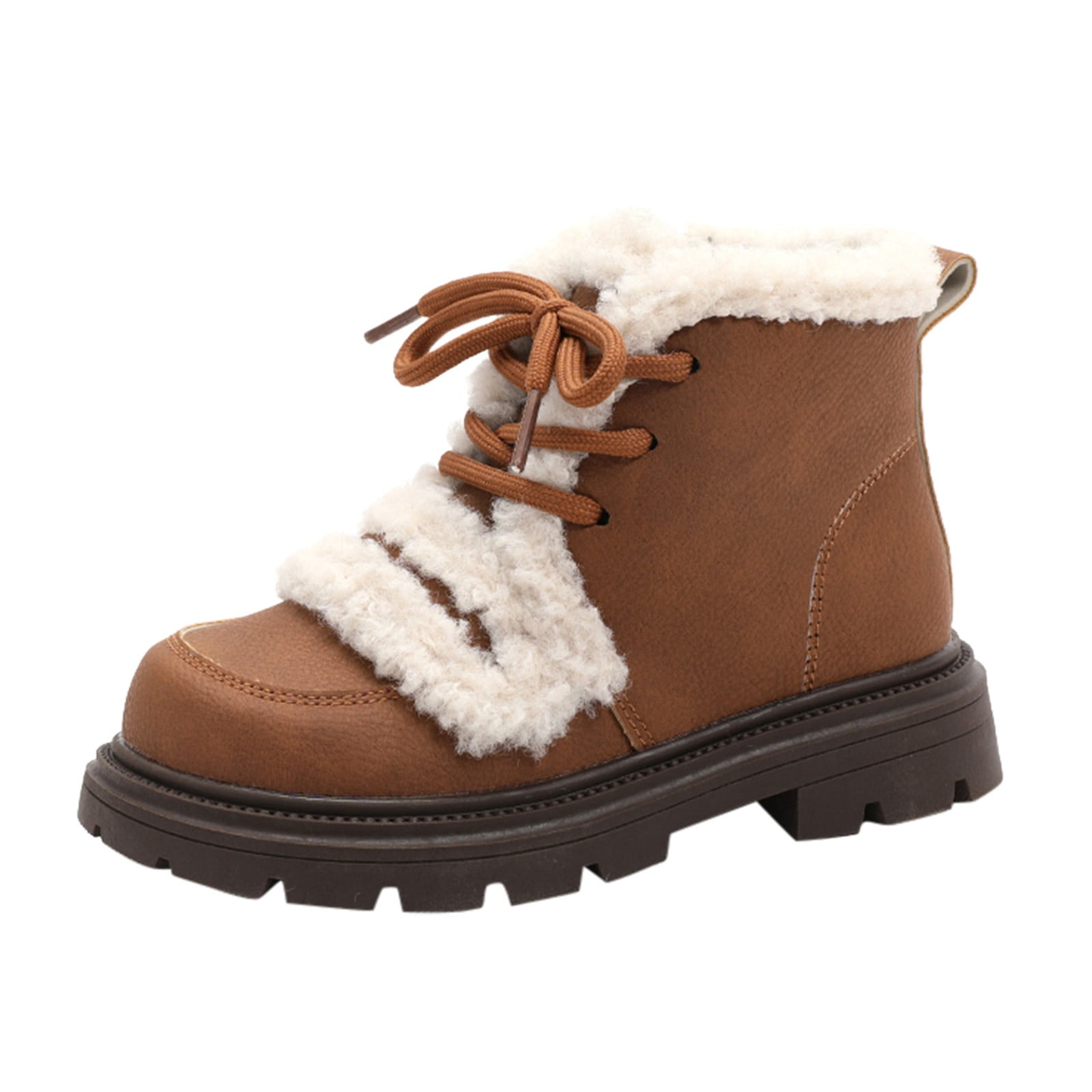 NIJNFCLOTH Girls' Boots Girls Ankle Boots Low Block Heel Booties Little Kid  Big Kids Girls Winter Boots Years