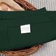 thumbnail image 5 of Twiny Threads Set of 4 Hemstitch Reusable Cloth Dinner Napkins - Olive Green, 5 of 6