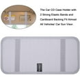 thumbnail image 4 of Car CD Case Holder, Vehicle Sun Visor Organizer for Cars with 12 DVD Storage Sleeves, 1 Mesh Pocket, 1 Pen Holder and Elastic Strap, Gray, 4 of 14