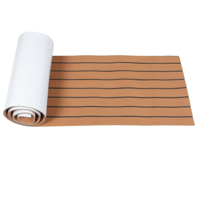 Minkissy 1 Rouleau de Revêtement de Sol pour Bateaux Marron EVA Anti-Humidité pour Yacht Pont
