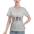 thumbnail image 1 of T-Shirt Basique à Manches Courtes pour Femmes une Pièce, 1 of 6