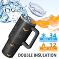 thumbnail image 5 of Halloween Bats and Stars Pattern Tumbler with Handle and Lid,40oz Double Wall Vacuum Insulated Tumbler,Cups Gift for Women and Men, 5 of 7