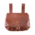 thumbnail image 1 of Qarigey Retro Waist Belt Pouch Bag PU Pannier Purse for Travel Cosplay Hiking  Bolsas de mensajero y de hombro Marrón, 1 of 1