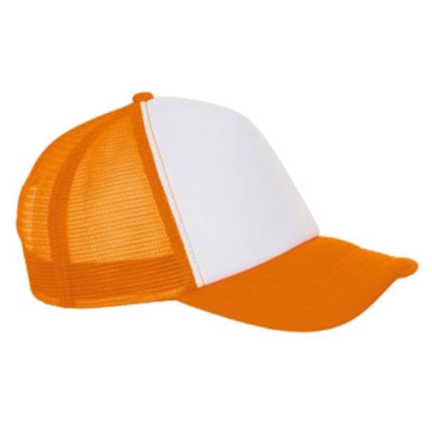 SOLS - Gorra en contraste modelo Bubble unisex adulto (Blanco/naranja neón)