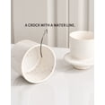 thumbnail image 5 of Ceramic Butter Crock, The Original Reactive Glaze Speckled White, Butter Dish with Water Line for Spreadable Fresh Butter & for Gift - Speckled White, 5 of 7