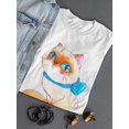 thumbnail image 3 of Cute Watercolor Baby Kitten T-Shirt Women -Image by Shutterstock, Female Small, 3 of 4