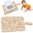 thumbnail image 2 of Baby Wipe Holder Portable Wipe Dispenser Strollers Storage Bag Container Double Layer Travel Carry Case, Home Textile Storage, 2 of 4