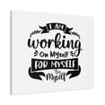thumbnail image 5 of Inspirational Quote Canvas Working On Myself Wall Art Motivational Motto Inspiring Prints Artwork Decor Ready to Hang, 5 of 15