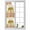 Brown Beige, variant on No Glue Heat Blocking Window Flims, Turquoise Marble Window Privacy Film Frosted, Abstract Modern Art Marble Crack Peep-proof Door Windows Tint for Bathroom, Dormitory, 17.7 x 78.7 Inches
