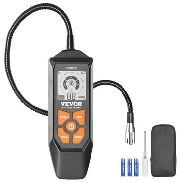 KFFKFF Natural Gas Detector, Combustible Gas Leak Tester with 18.5-Inch Gooseneck Has Range 50 - 10,000 ppm with Audible & Visual Alarm Locates Propane, Methane, Butane for Home, RV, HVAC