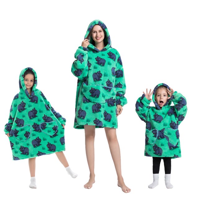 Ropa de invierno con capucha de dibujos animados, ropa de invierno para exteriores, chalecos para personas perezosas, camisón de terciopelo de algodón cómodo, ropa para el hogar, cuatro