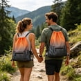 thumbnail image 6 of huayou Gradient Mesh Drawstring Backpack, Lightweight Breathable Washable Pocket, for Sport Beach Hiking Gym Travel, 6 of 6