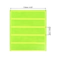 thumbnail image 2 of Uxcell 40 Pcs 4.52x0.98" Reflective Adhesive Sticker for Hat Bicycle Fluorescent Yellow, 2 of 7