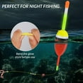 thumbnail image 2 of QualyQualy Lighted Fishing Slip Bobber 4-5Pcs Wood/EVA Fish Float + 8-10Pcs Glow Sticks, Night Fishing Light Up Slip Bobber for Crappie Bass Panfish Catfish Walleye, 2 of 6