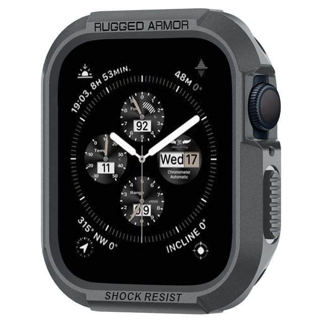 Funda Spigen Rugged Armor para Apple Watch Series SE3/9/8/SE2/7/6/SE/5/4 45mm/44mm
