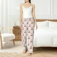 thumbnail image 5 of Uemuo Cute Panda Pattern Women's Wide Leg Palazzo Lounge Pants with Pockets Light Weight Loose Comfy Casual Pajama Pants-XX-Large, 5 of 9