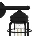 thumbnail image 4 of Hunter - Starklake 3-light Natural Black Iron, Medium Size Vanity Light, Dimmable, for Bedrooms, Dining, Living Rooms - 19845, 4 of 7