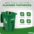 thumbnail image 4 of PurePix Mini Trash Bin with Lid – Small Desk Trash Can for Toothpicks, Office, Home & Car – Green, 4 of 7