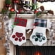 thumbnail image 1 of Medias de Navidad con diseño de pata de mascota para colgar en chimenea, bolsas de regalo de Navidad, bolsas para decoración de árbol de NavidadB2PCS, 1 of 5