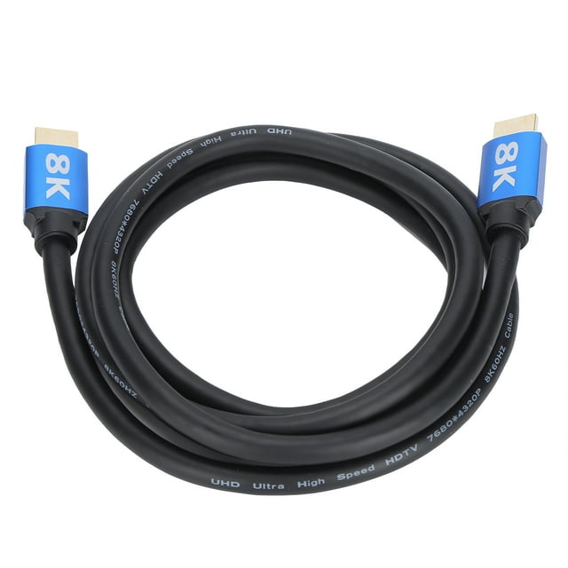 Cable 8K de 1,8 metros, interfaz multimedia de alta definición, cable convertidor HD de 48 Gbps para computadora y TV