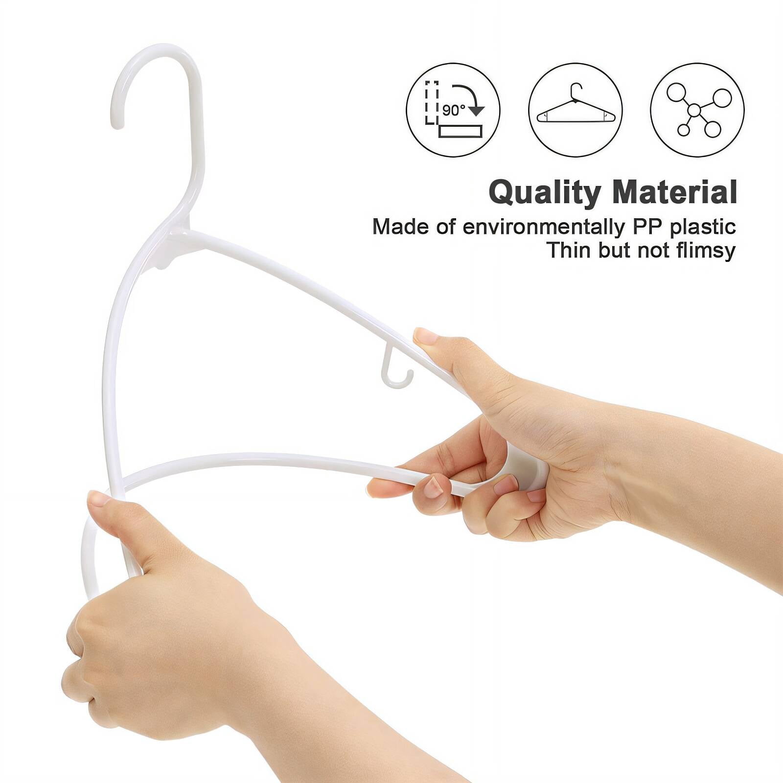 CCOCC 50 Pcs Space Saving Hangers for Clothes A Must-Have for Parents Looking to Organize Their Toddler Clothes Quickly and Easily Clothes Organizer for Closet,S1
