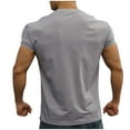 thumbnail image 3 of Mens Compression Shirt Qiggri Men's Casual Summer Short Sleeved Solid Color Round Neck Fitness Blouses Shirts Mens Short Sleeve Shirts, 3 of 3