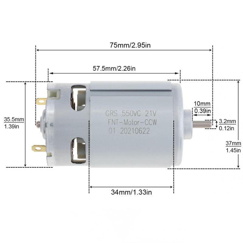 Rs550 DC Motor 10. 8v-25v high speed Rs 550 electric tools micro motor for electric drill driver cordless screwdriver accessory