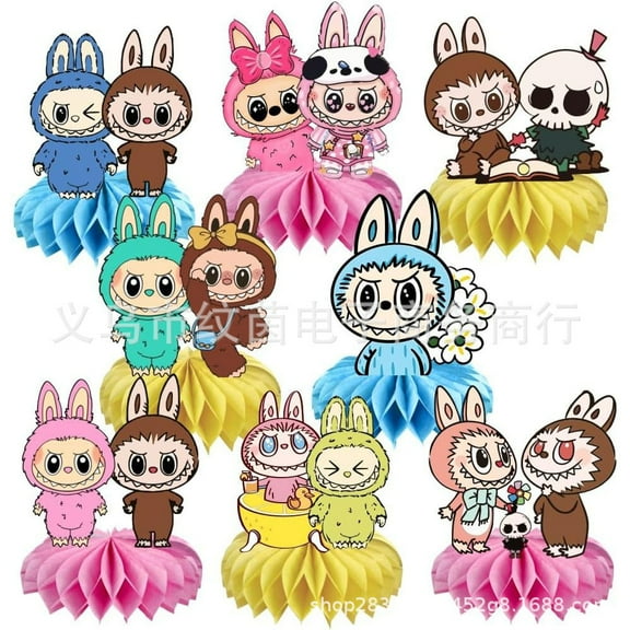 8Pcs Honeycomb Table Centerpiece, Birthday Party Supplies Table Decorations for Party Decorations