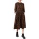 thumbnail image 1 of Vestido holgado con estampado floral para mujer, manga larga, cintura con cordón y bolsillos, otoño, 1 of 8