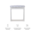 thumbnail image 3 of Linon Table d'Appoint d'Extérieur Adirondack Robuste en Bois d'Acacia Massif, Fini Blanc Teinté, 3 of 14