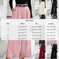 thumbnail image 3 of Edvintorg Work Pants Women High Waisted Pleated Wide Leg Dress Trousers with Pockets Women Business Pants Brown XXL, 3 of 6