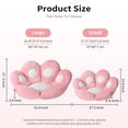 thumbnail image 3 of Ditucu Cojín Con Forma De Pata De Gato, Cojines Para Silla Kawaii, 27,5 X 23,6 Pulgadas, Cojín Para Asiento, Cómodo, Perezoso, Sofá, Oficina, Almohada Para Sillas De Juegos, Decoración De Habitación,, 3 of 5