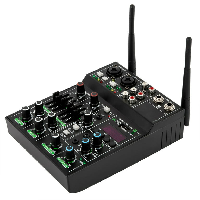 Vivitar Audio Mixer, Multiple Sound Pads & Effects for Vlogging, Black