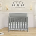 thumbnail image 4 of Dream On Me Ava 4-in-1 Convertible Mini Crib, Steel Grey, 4 of 11