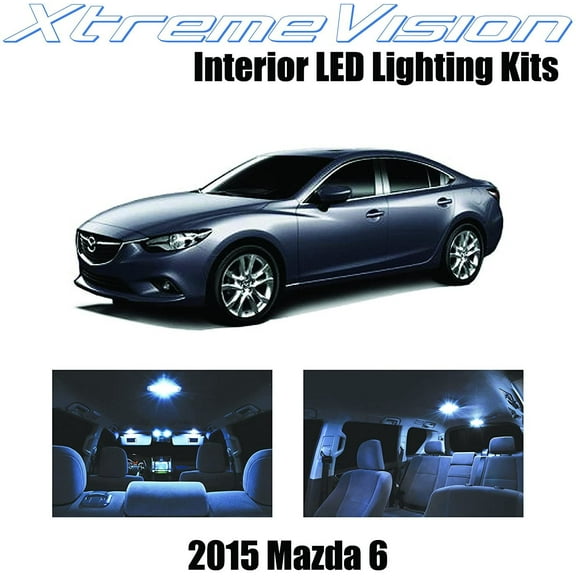 XtremeVision LED for Mazda 6 2015 10 Pieces Cool White Premium Interior LED Kit Package installation