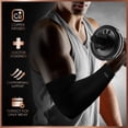 thumbnail image 5 of Dr. Frederick's Original Copper Compression Elbow Sleeve - 1 Sleeve - Tendonitis Relief & Support for Golf & Tennis Forearm Brace - Men & Women - XX-Large, 5 of 8