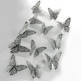 thumbnail image 3 of Kiplyki 12pcs Butterfly Decal Wall Stickers Home Decorations 3D Butterfly Rainbow, 3 of 7