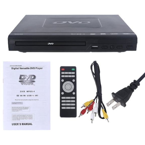 ZUARFY DVD Player Upscaling 1080P All Region DVD Players for Home AV Output USB Multimedia Player Function