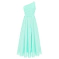 thumbnail image 2 of Alvivi Kids Girls One Shoulder Junior Bridesmaid Dress Formal Party Maxi Gown 6-16, 2 of 5