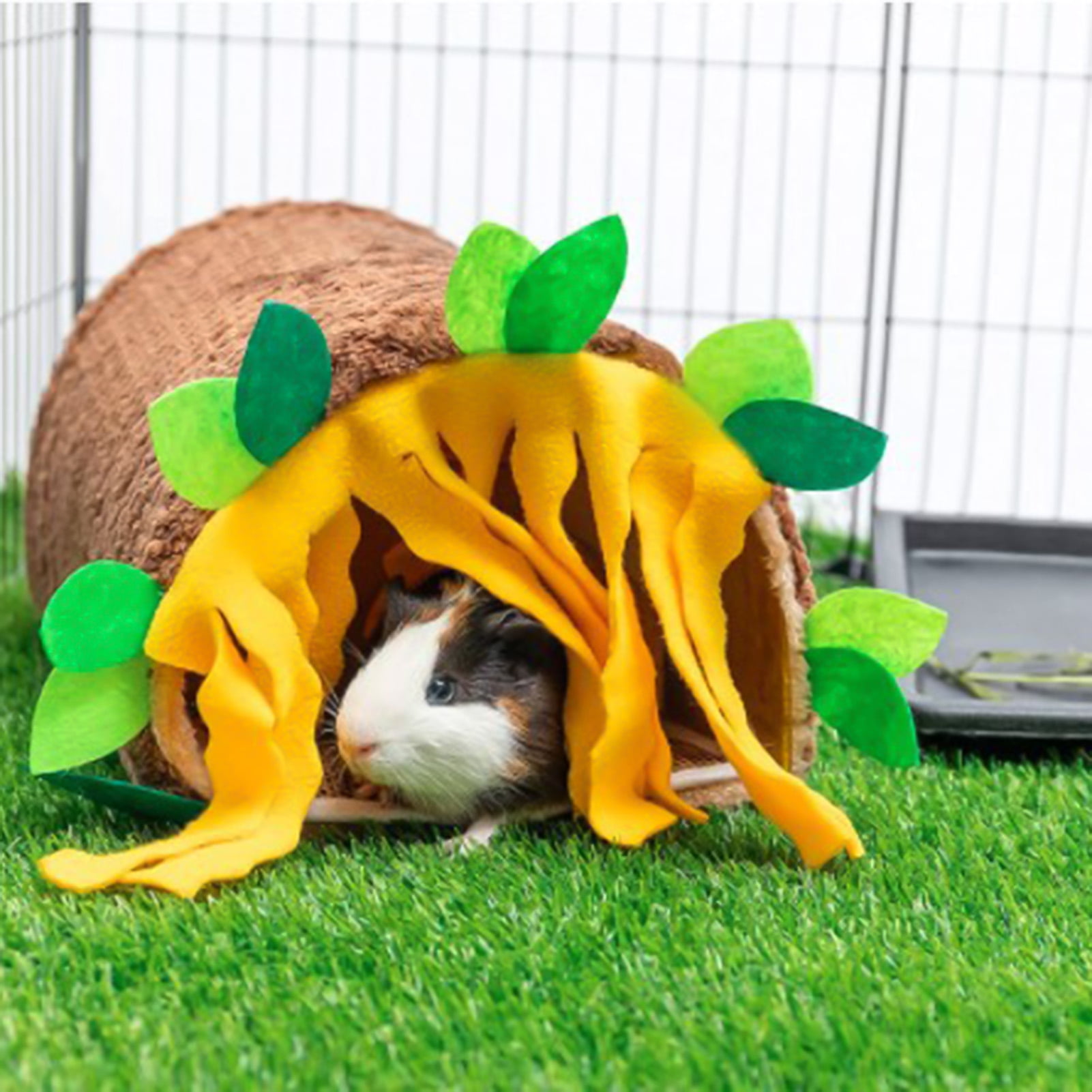 Guinea Pig Hanging Tunnel Hammocks Small Animal Pet Hideout Bunkbed Cage Cave Toys for Hamster