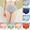 Blue, variant on High Waisted Cotton Panties for Women Seamless Underwear Wide Elastic Band Briefs No Show Tummy Smoothing Waistband Soft Daily Wear, Blue, XXL