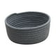 thumbnail image 2 of Cesta de almacenamiento tejida, organizador de artículos diversos, contenedor de almacenamiento portátil Gris oscuro, 2 of 9