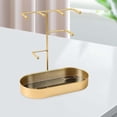 thumbnail image 3 of Soporte Organizador De Joyas Jinwen Bandeja De Almacenamiento De Llaves Pulsera Marmoleado De Oro, 3 of 4