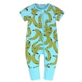 thumbnail image 3 of MYGBCPJS 2-Pack Baby Short Sleeve Zipper Romper Pajamas Toddler Summer Cotton Jumpsuit Sleepwear, 3 of 8