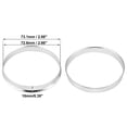 thumbnail image 5 of 4pcs OD 73.1mm to ID 72.6mm Aluminum Alloy Vehicle Hub Centric Rings Wheel Bore Center Spacer, 5 of 8