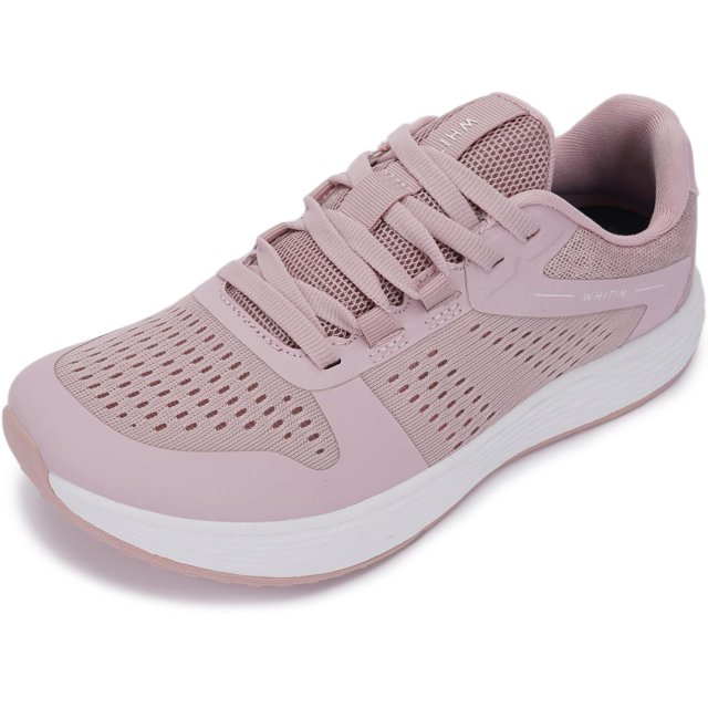 Zapatillas para correr WHITIN Road para mujer, punta ancha, rosa, talla 8