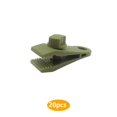 thumbnail image 1 of Naiovety Paquete de 20 pinzas para lona, ​​portátiles, reutilizables, desmontables, de Color sólido, para interior y exterior, para acampar, carpas Verde Naiovety OD022567-01, 1 of 6
