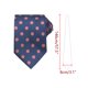 thumbnail image 2 of Corbatas de puntos para hombres INSPIRE CHIC para el Día del Padre, corbata autoajustable de 3.1" de ancho, corbata de satén para bodas, clásica de color azul profundo, talla única, 2 of 4